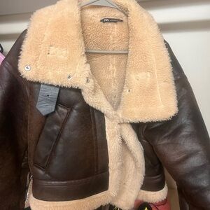 Zara faux shearling jacket